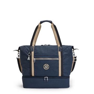 Kipling Art M Weekender Printed Tote Çanta Mavi | TR 1456BE